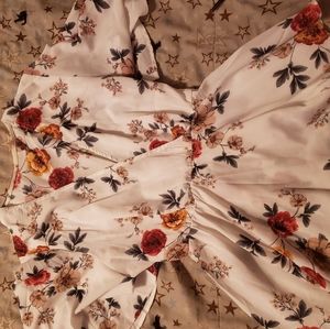 flowy floral blouse